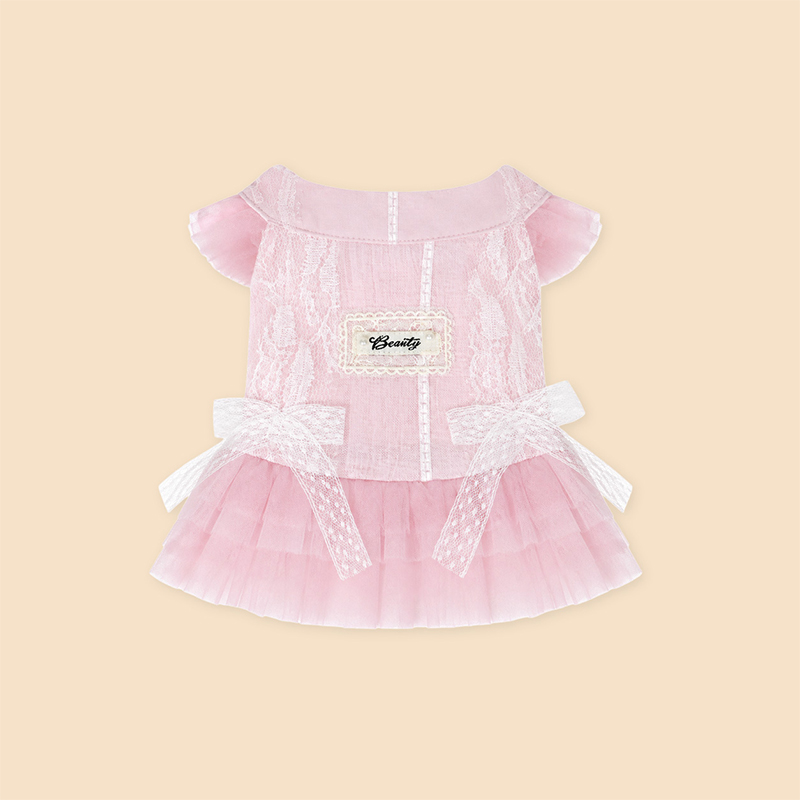 Flutter Sleeve Dog Dress Lightweight Summer Pet Wear