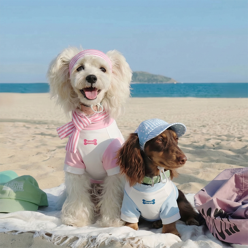 Dog Printed High-Neck Base Layer Top Thermal Stretch Pet Underwear
