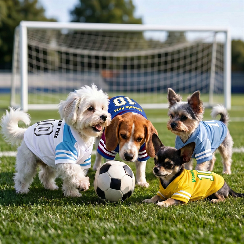Number 10 Football Short Sleeve Jersey Sports Pet Apparel Number 10 Football Short Sleeve Jersey Sports Pet Apparel