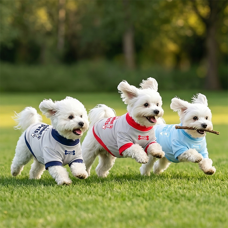 Dog Cooling Shirt Color-Block Lightweight Summer Pet Wear