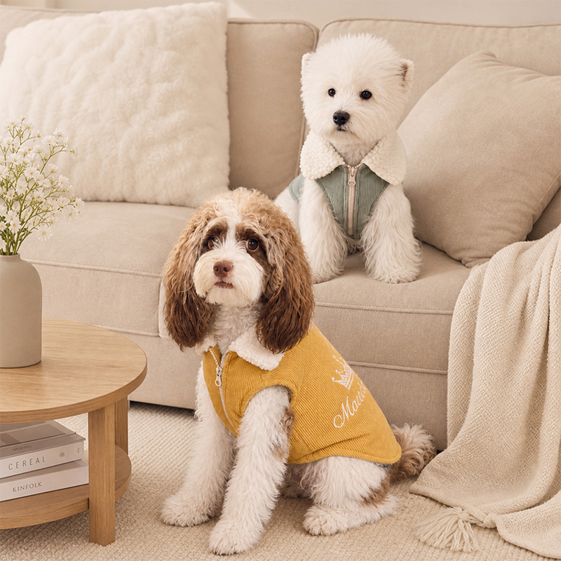 Autumn and Winter Warm Corduroy Pet Vest Autumn and Winter Warm Corduroy Pet Vest